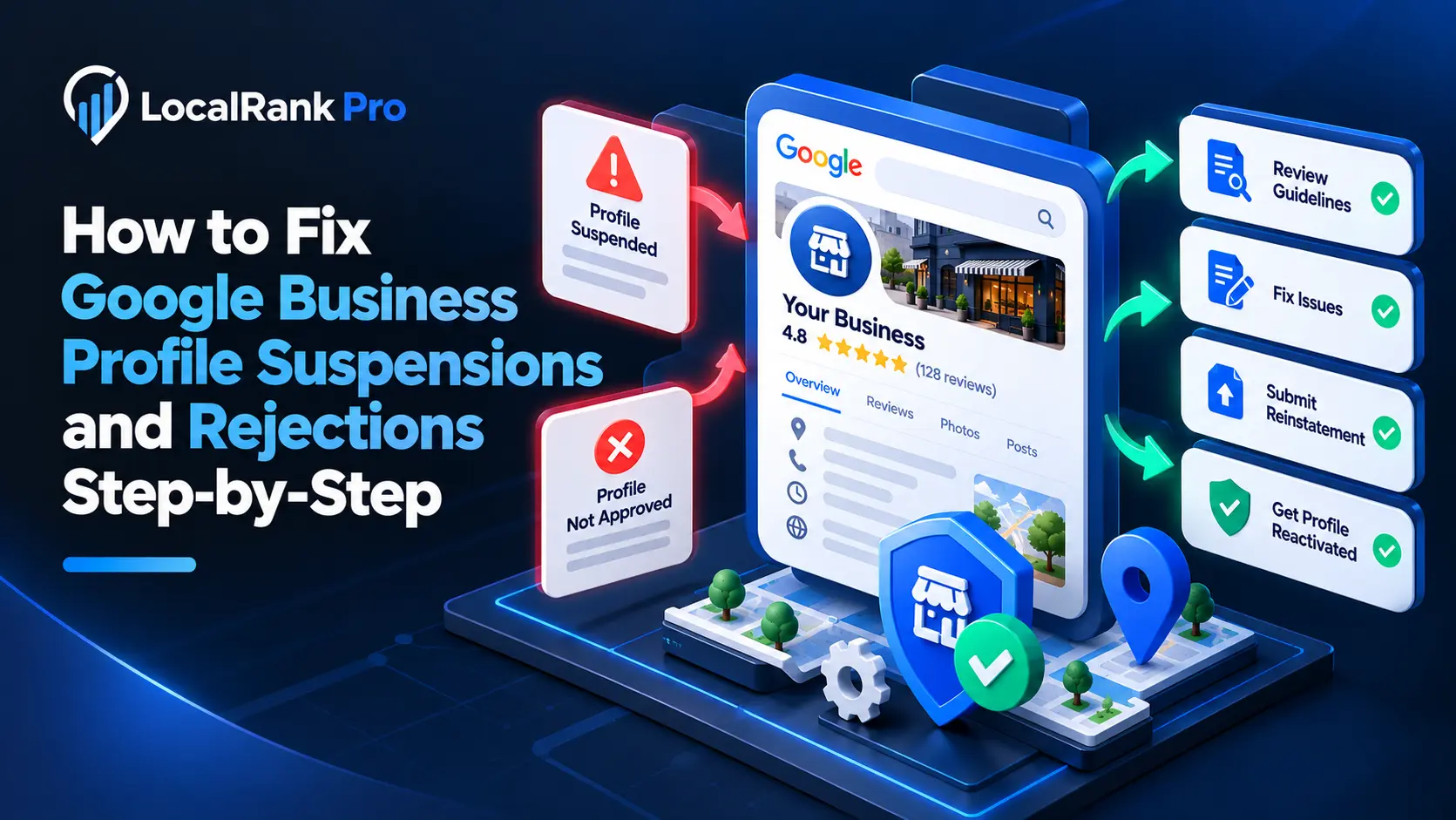 How to Fix Google Business Profile Suspensions and Rejections Step-by-Step