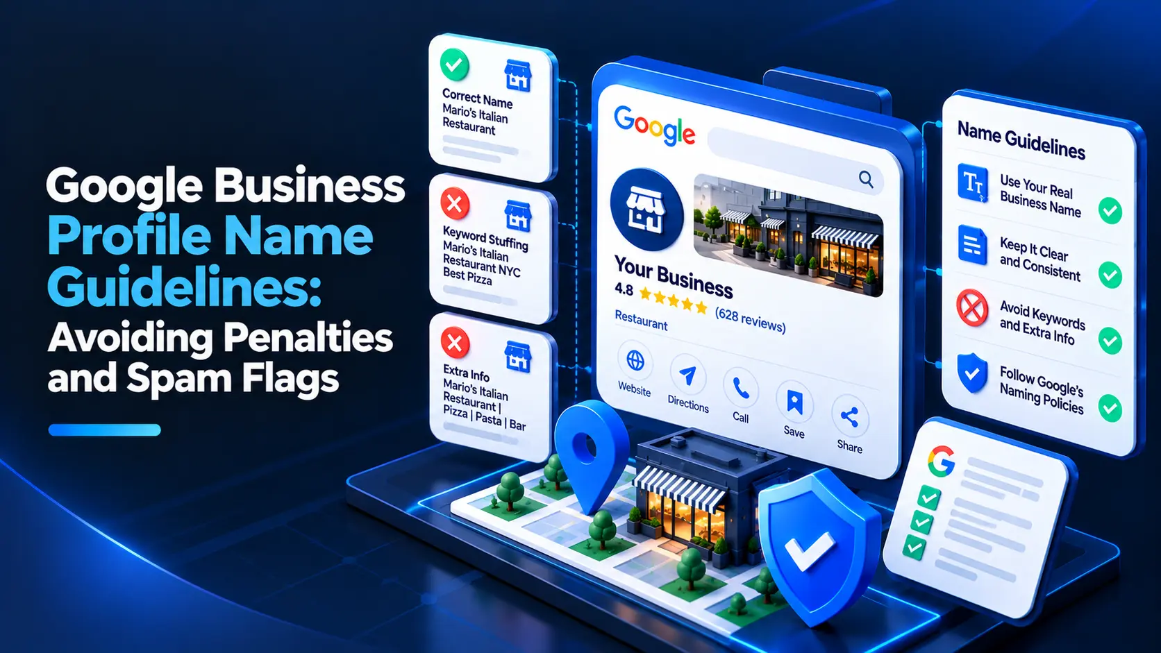 Google Business Profile geo-tagged photos myth vs reality, showing location-tagged business images, Google Maps pins, and photo optimization best practices for local SEO.